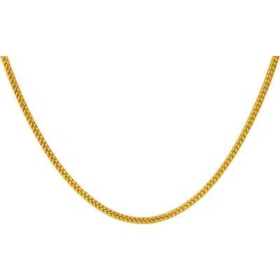 Ancona Jewelry 14k Yellow Gold Franco Chain Necklace Solid Gold 2.7mm