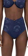 Ancora Auroral Bikini Bottoms Navy In Navy