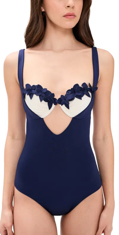 Ancora Electra One-piece Swimsuit Navy In Blue