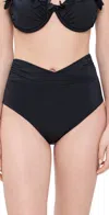 Ancora Glyphe High Waisted Bikini Bottoms Black In Black