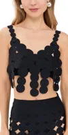 Ancora Grain Shadow Top Black In Black