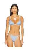 Ancora Supernova Bikini Top In Blue