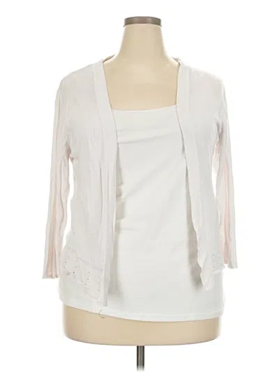 Pre-owned And Cardigan Sweater In White