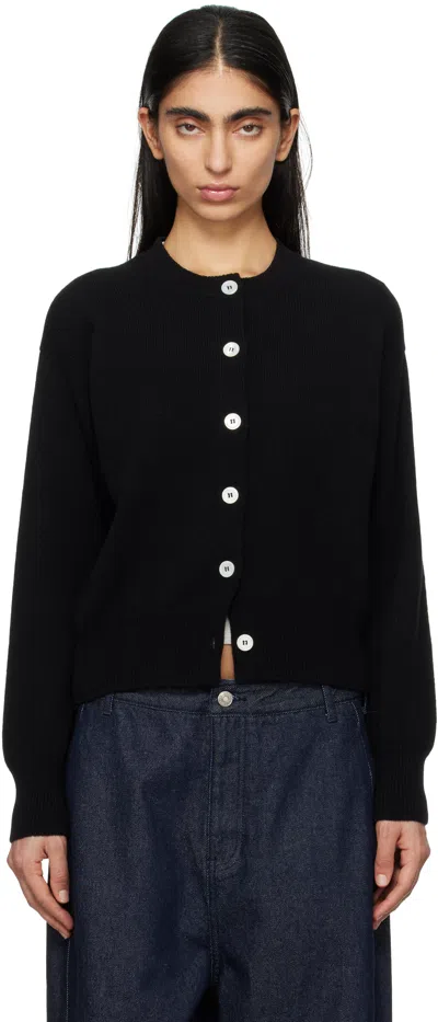 And-daughter Black Ada Crewneck Cardigan