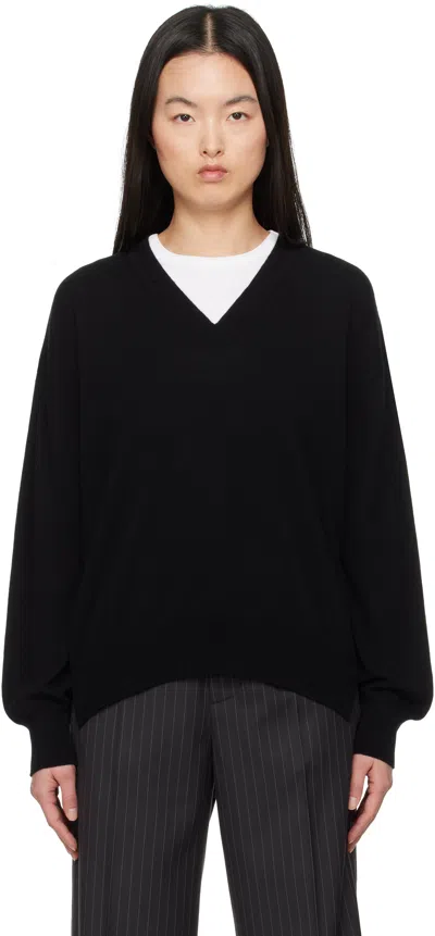 And-daughter Black Tahra Cashmere V-neck Sweater