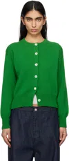 And-daughter Ada Wool Cardigan In Pagoda Green