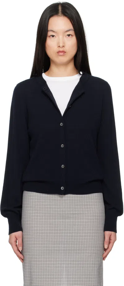 And-daughter Navy Enya Cashmere Cardigan In Dark Navy