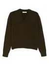 And-daughter V-neck Sweater In Brown