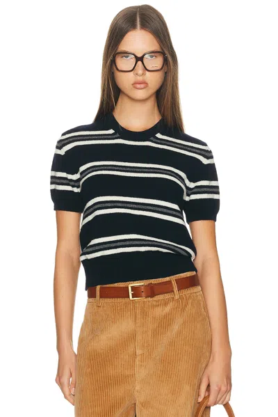 And-daughter Wicklow Stripe T-shirt In Black