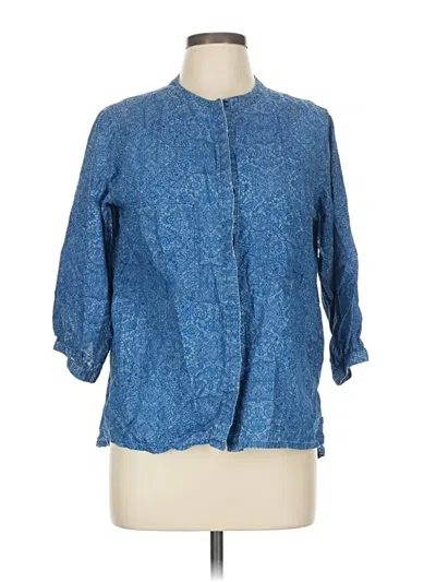 Pre-owned &denim By H&m 3/4 Sleeve Blouse In Blue