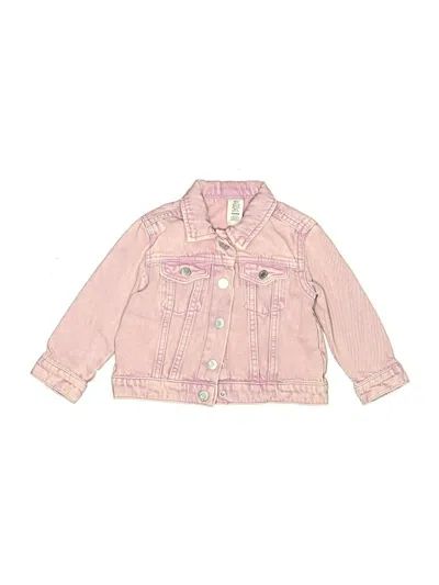 Pre-owned &denim By H&m Kids' Denim Jacket In Pink