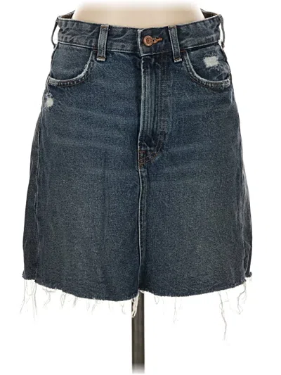 Pre-owned &denim By H&m Denim Skirt In Blue