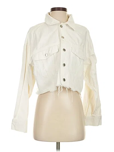 Pre-owned &denim By H&m Jacket In White