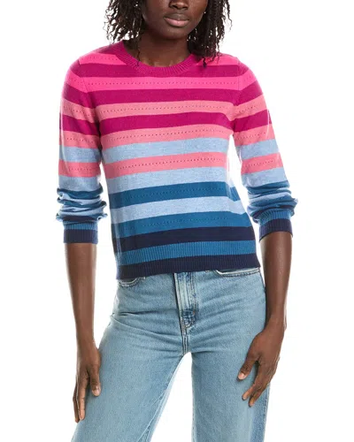 &isla Ariana Stripe Cashmere Sweater In Blue