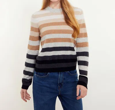 &isla Ariana Striped Cashmere Sweater In Black Multi