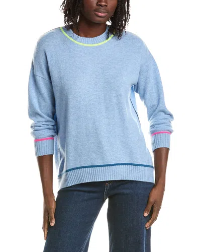 &isla Bonnie Curved Hem Cashmere Sweater In Animal Print