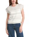 &isla Camilla Stripe Top In White