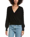 &isla Cashmere Ballet Wrap In Black