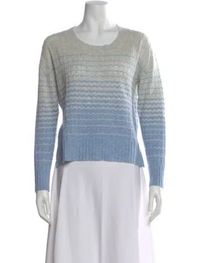 Pre-owned &isla Cashmere Striped Sweater In Blue