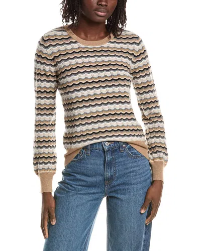 &isla Cassie Wave Stitch Cashmere Sweater In Brown