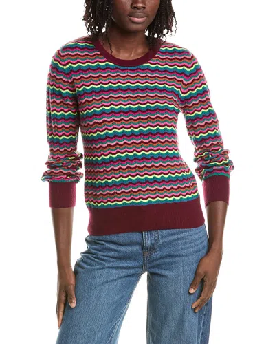 &isla Cassie Wave Stitch Cashmere Sweater In Brown