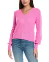 &isla Dion Pointelle Cashmere Sweater In Pink