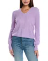 &isla Dion Pointelle Cashmere Sweater In Purple