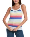 &isla & Isla Ella Pointelle Tank Sweater In Multi