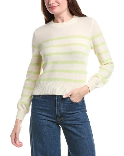 &isla Frankie Stripe Cashmere Top In Neutral