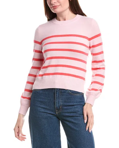 &isla Frankie Stripe Cashmere Top In Red