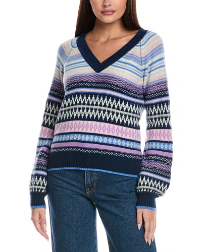 &isla Lillian Fairisle Cashmere Sweater In Blue