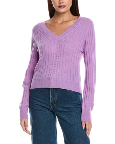 &isla & Isla Luna Cashmere Sweater In Purple