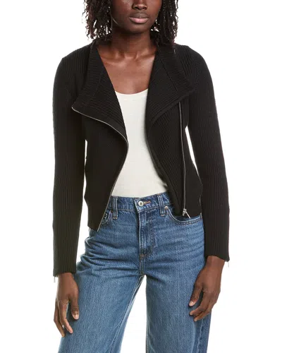 &isla Naya Ribbed Biker Jacket In Black