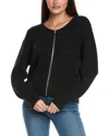 &isla Raven Zip Cardigan In Black