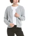 &isla Raven Zip Cardigan In Gray