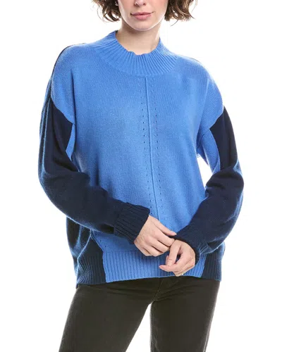 &isla Ruby Colorblock Cashmere Sweater In Blue