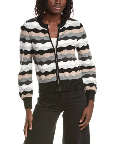 &isla Saskia Wave Zip Bomber Jacket In Multi