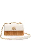&isla Selene Woven Chain Shoulder Bag In Neutral