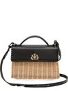 &isla Selene Woven Top-handle Shoulder Bag In Neutral