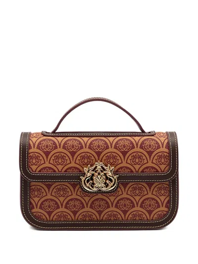 &isla Sirena Canvas Shoulder Bag In Brown