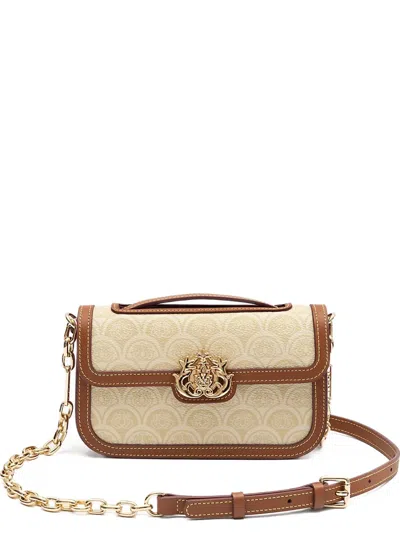 &isla Sirena Canvas Shoulder Bag In Neutral