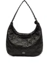 &isla Sirena Cocoon Hobo Quilted Chain Shoulder Bag In Black