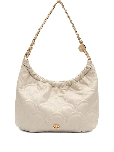 &isla Sirena Cocoon Scalloped Chain Shoulder Bag In Neutral
