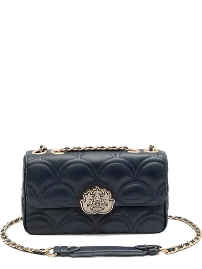 &isla Sirena Quilted Chain Shoulder Bag In Blue