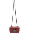 &isla Sirena Quilted Emblem Chain Shoulder Bag In Red