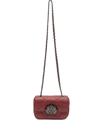 &isla Sirena Quilted Emblem Chain Shoulder Bag In Red