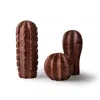 And Jacob Cactus Set - Red Marble In Brown