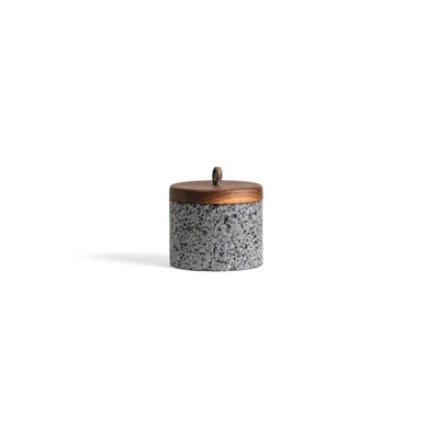 And Jacob Grey Especiero Jar Small - Lava Stone In Gray