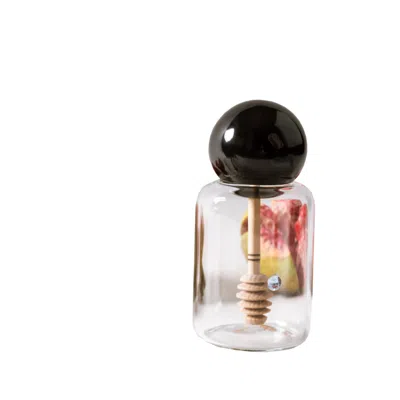 And Jacob Honey Pot Container - Black Marble