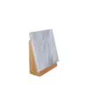 And Jacob Knife Holder White Marble And Oak In Multi